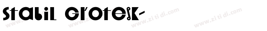 Stabil Grotesk字体转换